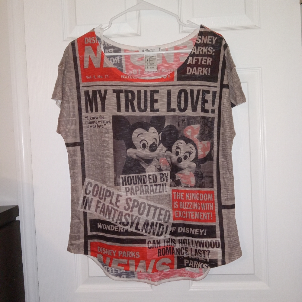 🐭🦆Disney Parks Authentic Original Mickey And Minnie Mouse Newspaper Print …
